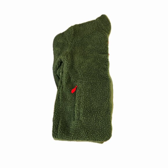 Topo Designs EUC Reversible Sherpa Jacket Full Zip Men's Med dark Green / Olive - Picture 7 of 8